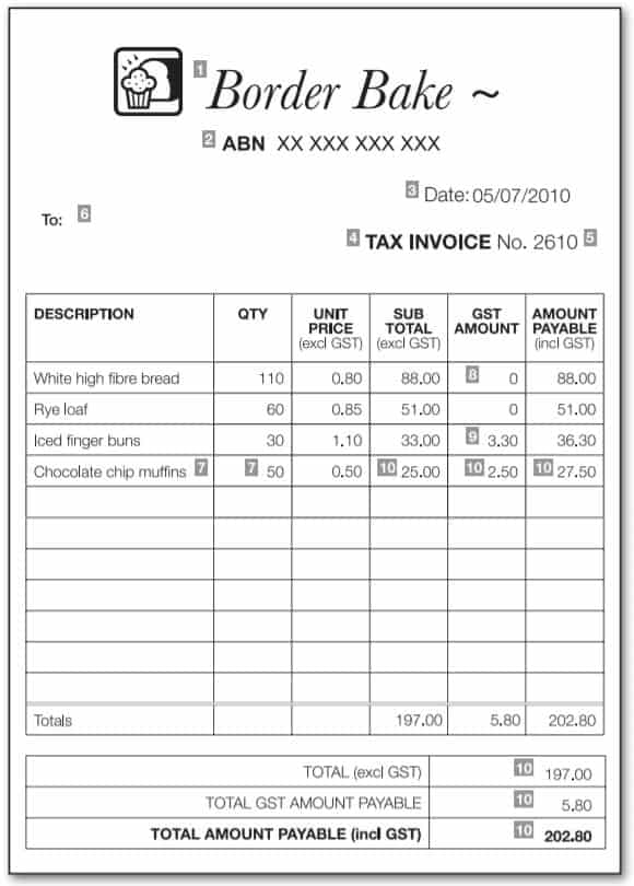 42+ Recipient Created Tax Invoice Template Pictures