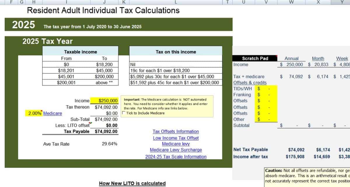Tax Rebates Calculator