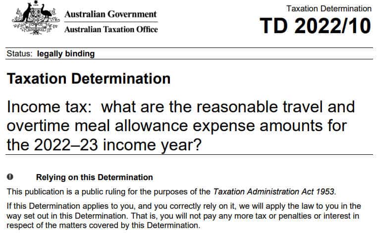 reasonable overseas travel allowance 2023