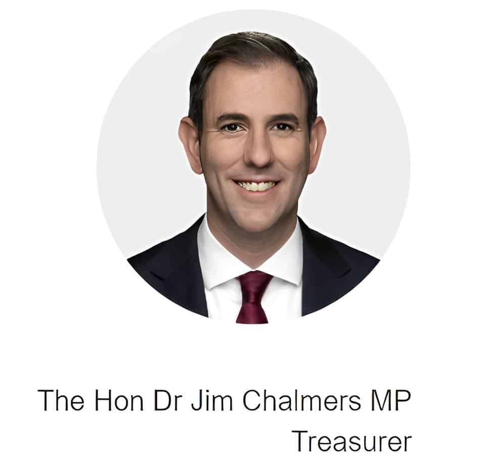 The Hon Dr Jim Chalmers MP Federal Treasurer